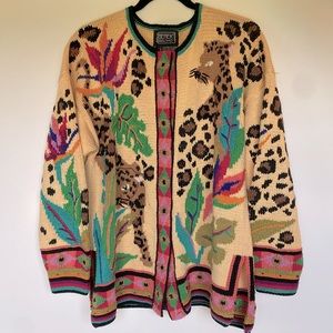 BEREK Vintage 1992 Jaguar Sweater size M